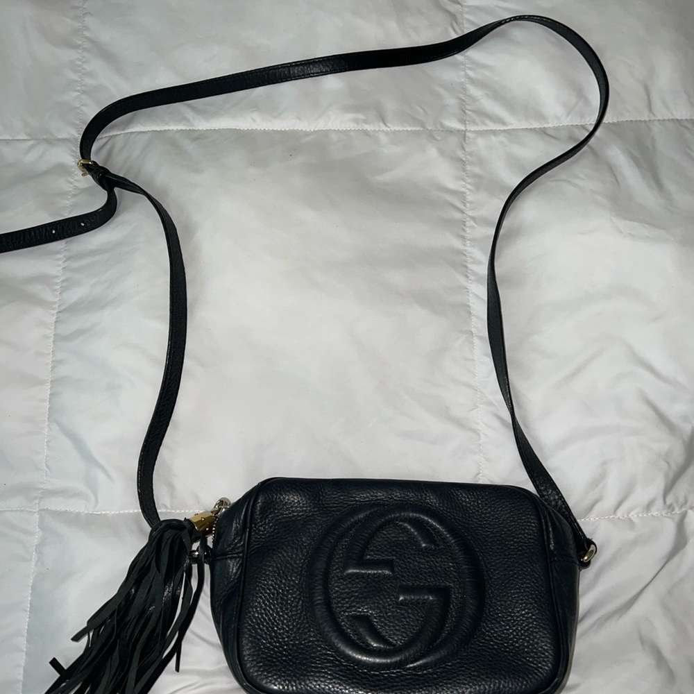 GUCCI SOHO SMALL LEATHER DISCO BAG